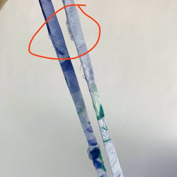 August Silk Womens Vintage Y2K Slip Dress Sz Medium Blue Floral Cottagecore Boho - Picture 5 of 14